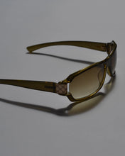 Load image into Gallery viewer, Gucci Green Shield Sunglasses
