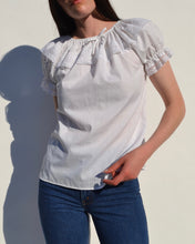 Load image into Gallery viewer, Vintage White Short Sleeve Top
