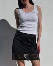 Load image into Gallery viewer, Vintage Black Lace Slip Skirt
