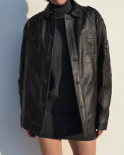 Load image into Gallery viewer, Button Up Leather Jacket
