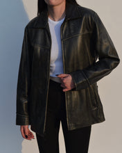 Load image into Gallery viewer, Kenneth Cole Distressed Leather Jacket
