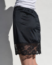 Load image into Gallery viewer, Vintage Black Lace Slip Skirt
