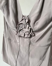 Load image into Gallery viewer, S/S 2003 Yves Saint Laurent by Tom Ford  Silk Floral Appliqué Blouse
