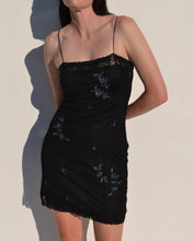 Load image into Gallery viewer, Betsey Johnson Black Beaded Mini Dress
