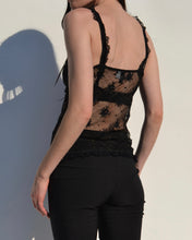 Load image into Gallery viewer, Chanel S/S 2004 Black Lace Top
