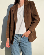 Load image into Gallery viewer, Chocolate Brown Suede Blazer
