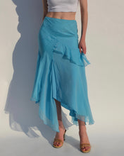 Load image into Gallery viewer, Christian Dior S/S 2005 Blue Layered Skirt
