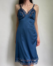 Load image into Gallery viewer, Vintage Blue Slip Dress
