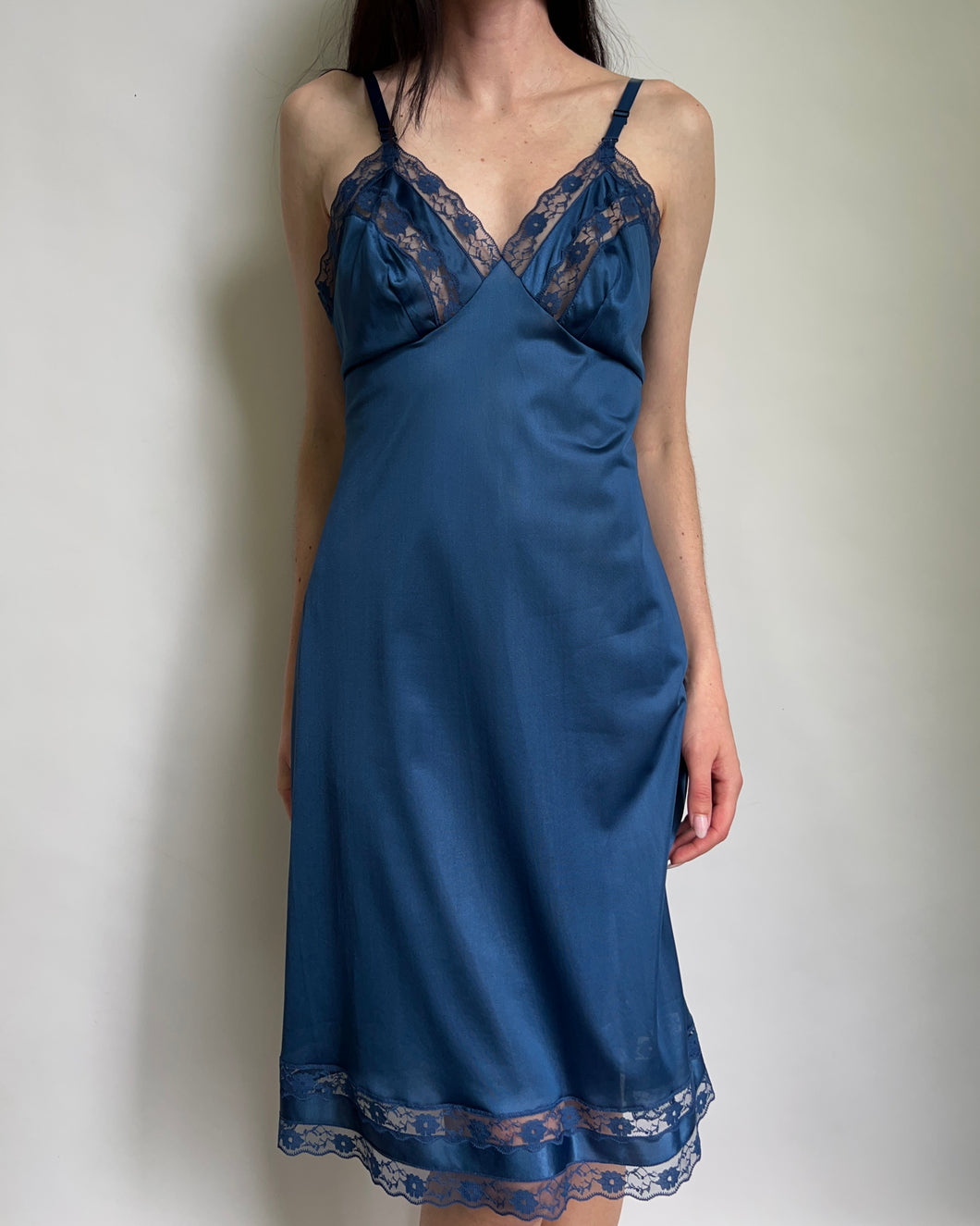 Vintage Blue Slip Dress