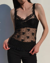 Load image into Gallery viewer, Chanel S/S 2004 Black Lace Top
