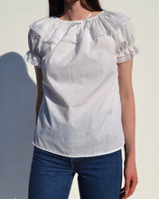 Load image into Gallery viewer, Vintage White Short Sleeve Top
