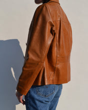 Load image into Gallery viewer, Tan Leather Blazer
