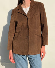 Load image into Gallery viewer, Chocolate Brown Suede Blazer
