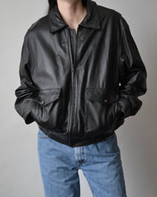 Load image into Gallery viewer, Vintage Danier Black Leather Bomber
