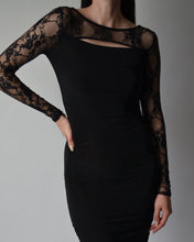 Load image into Gallery viewer, Vintage Lace Sleeve Mid-length Dress
