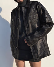Load image into Gallery viewer, Button Up Leather Jacket
