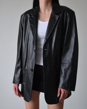 Load image into Gallery viewer, Vintage Danier Black Leather Blazer
