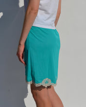 Load image into Gallery viewer, Vintage Teal Slip Skirt
