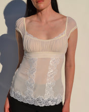 Load image into Gallery viewer, Silk Sheer Lace Top

