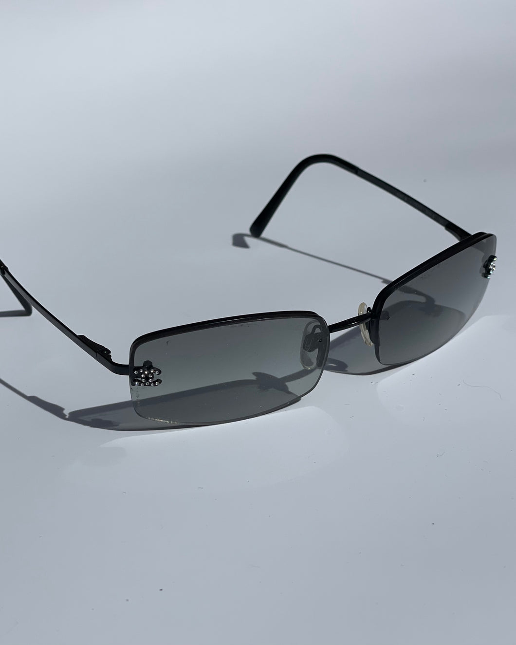 Chanel CC Rhinestone Sunglasses