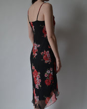 Load image into Gallery viewer, Vintage Floral Sheer Overlay Dress
