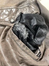 Load image into Gallery viewer, Vintage Distressed Leather Bomber Jacket

