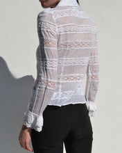 Load image into Gallery viewer, D&amp;G White Long Sleeve Top
