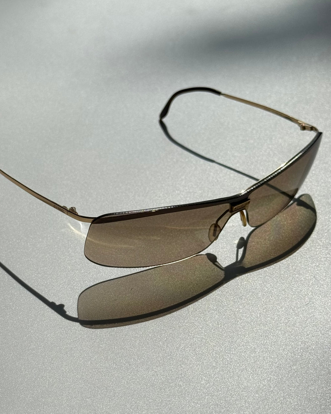 Chanel Rimless 1990’s Tinted Sunglasses