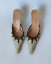 Load image into Gallery viewer, Prada Leather Cutout Mules
