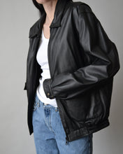 Load image into Gallery viewer, Vintage Danier Black Leather Bomber
