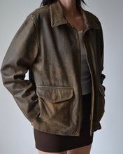 Load image into Gallery viewer, Vintage Danier Brown Distressed Leather Jacket
