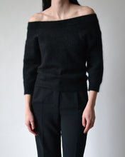 Load image into Gallery viewer, Vintage Black Angora Sweater
