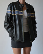 Load image into Gallery viewer, Danier Striped Leather Jacket

