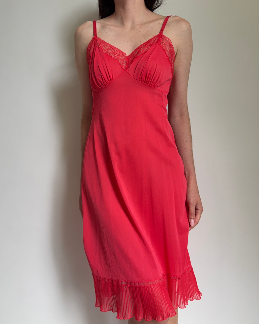 Vintage Red Slip Dress