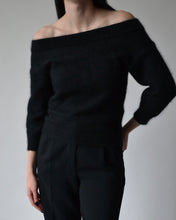 Load image into Gallery viewer, Vintage Black Angora Sweater
