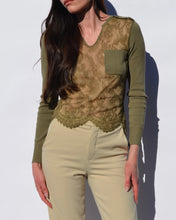 Load image into Gallery viewer, Valentino S/S 2003 Runway Lace Knit Top
