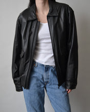 Load image into Gallery viewer, Vintage Danier Black Leather Bomber
