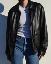 Load image into Gallery viewer, Vintage Danier Black Leather Bomber
