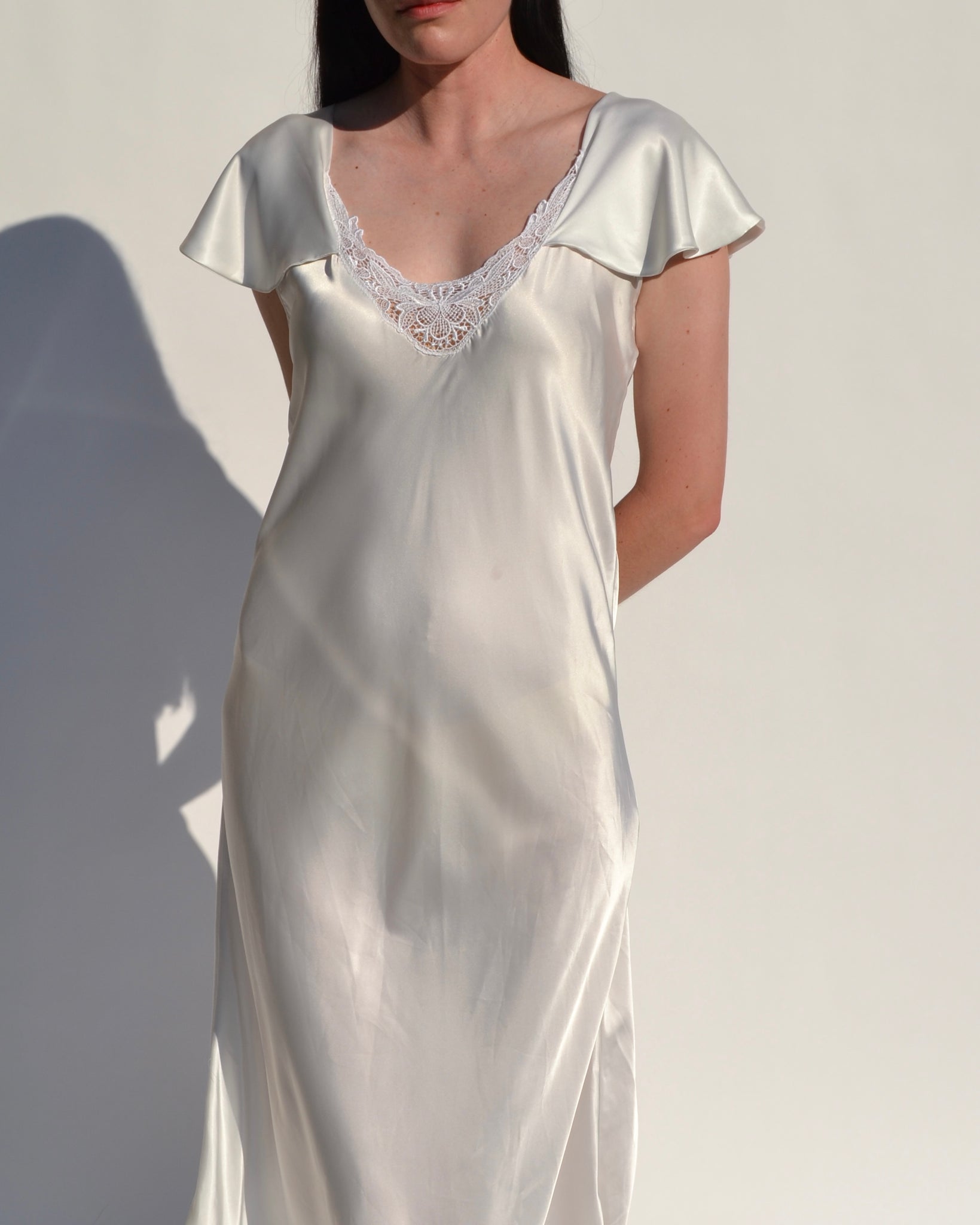 Vintage White Slip Dress 23 Lux Vintage White Slip Dress 23 Lux