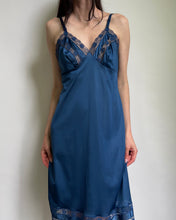Load image into Gallery viewer, Vintage Blue Slip Dress
