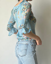 Load image into Gallery viewer, Vintage Y2K Sheer Floral Top
