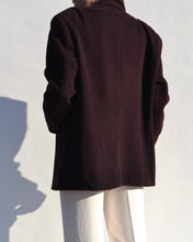 Load image into Gallery viewer, Vintage Burgundy Cashmere Blend Blazer
