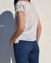 Load image into Gallery viewer, Vintage White Short Sleeve Top
