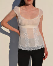 Load image into Gallery viewer, Silk Sheer Lace Top
