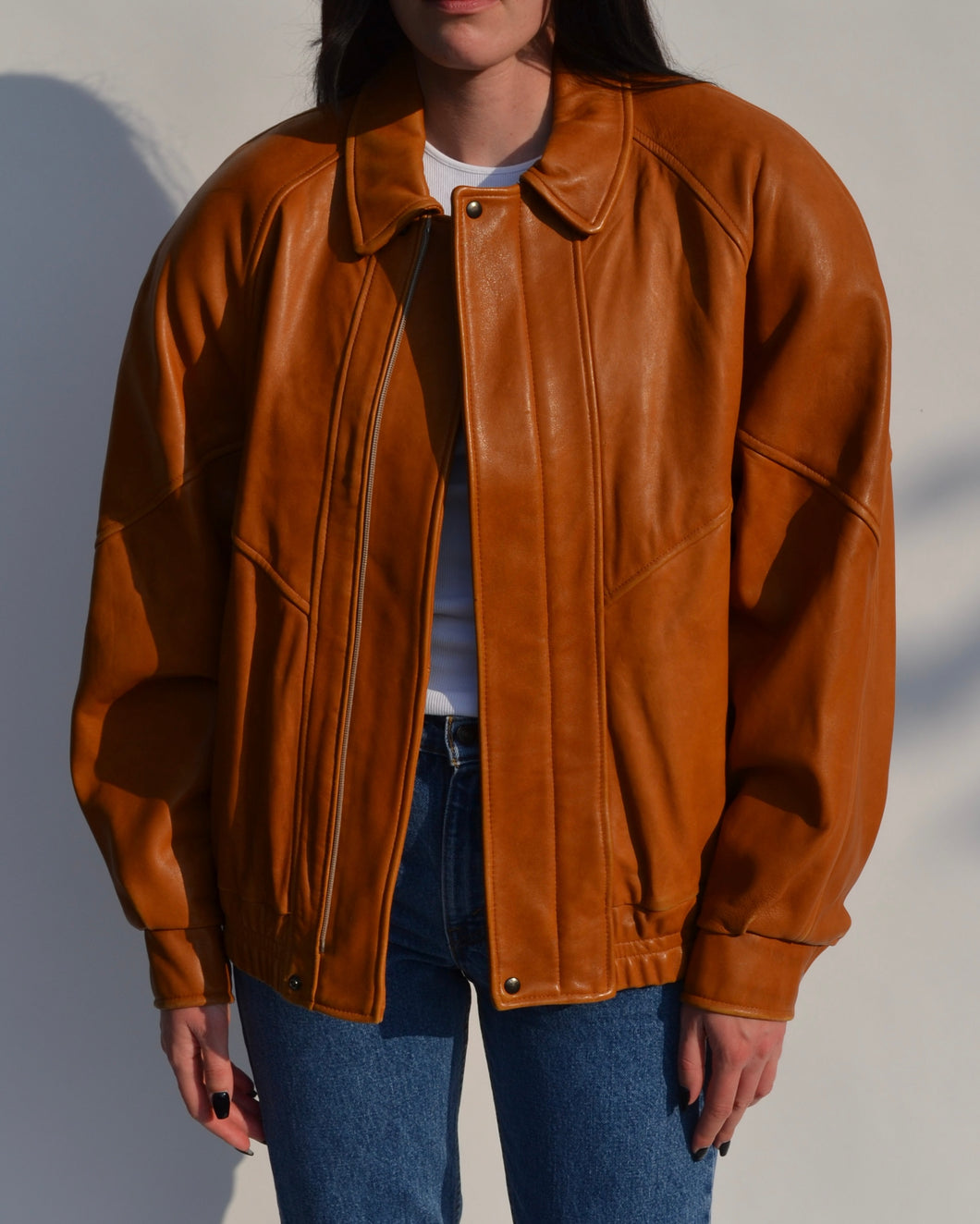 Vintage Caramel Danier Leather Jacket