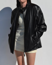 Load image into Gallery viewer, Black Danier Leather Moto Jacket
