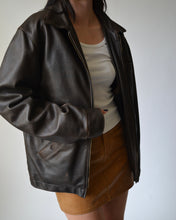 Load image into Gallery viewer, Brown Pebbled Leather Jacket
