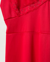 Load image into Gallery viewer, Vintage Red Lace Slip Dress
