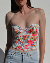 Load image into Gallery viewer, Christian Dior Pleated Floral Vintage Bustier
