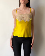 Load image into Gallery viewer, Dolce &amp; Gabbana Yellow Silk Lace Camisole
